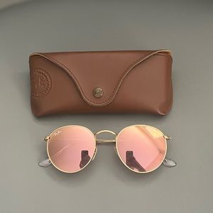 Rayban round pink sunglasses